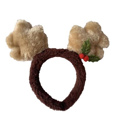 China 2022 Super Soft Cat Claw Headband Face Washing Christmas Candy Headband For Women Girl for sale