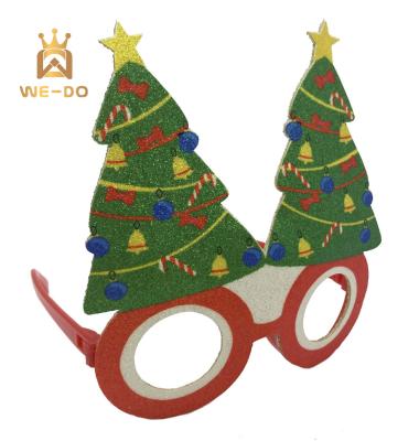 China Hot Sale Festival Decoration LED Christmas Tree Glasses Flashing Glasses/Christmas Without LED/Funny Glasses For Dress for sale