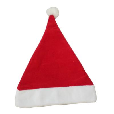 China Cheap Cozy Character Christmas Party Decoration Favors Nonwoven Soft Hats Adult Children Santa Hat Supply for sale