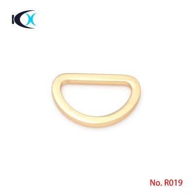 China Bag Hardware Accessories 25mm Eco - Friendly Metal Flat D Ring For Pet Collar for sale