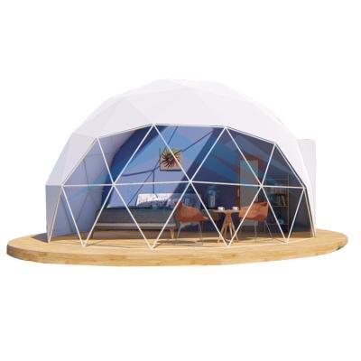 China Camouflage/field play 6m 7m 8m factory price dome tent half sphere outdoor white round geodesic camping tent for sale for sale