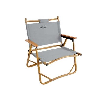 China Relax Chairs Wholesale Outdoor Leisure Chair Folding Wooden Camping Picnic Chair For Beach With Pillow for sale