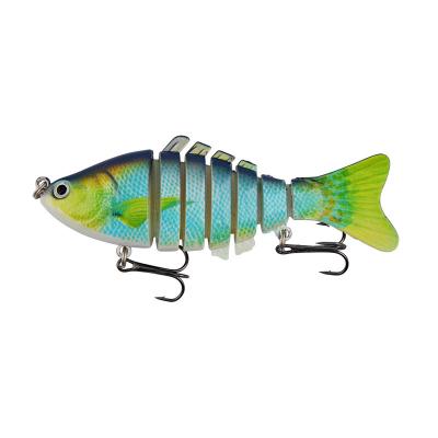 China Outdoor Activities Fishing Bass Professional Fishing Lure Artificial Hard Bait Segmented 3D Custom Multi Joint Eyes Fishing Sinker Lures for sale