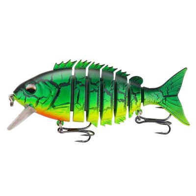 China Outdoor Activities Fishing Custom Water Bass Fishing Lures Jigs Hard Bulk Crankbaits Segmented By Logo Artificial Multi Jointed Salt Salt for sale