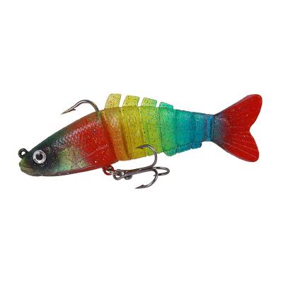 China Outdoor Activities Fishing 9cm Simulation 17.5g Soft Bait Fishing Lure For Seawater Multisection Soft Lure And Peche Freshwater Artificial Bait for sale