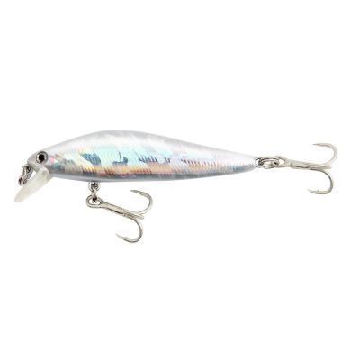 China Outdoor activities fishing new silver body throwing away minnow slow descent simulation bait hard for sale