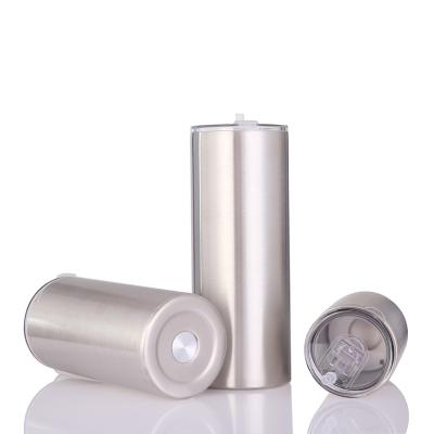 China 20oz Stainless Steel PORTABLE Skinny Tumbler Steel Tumbler With Straw Custom Tumblers Wholesale for sale