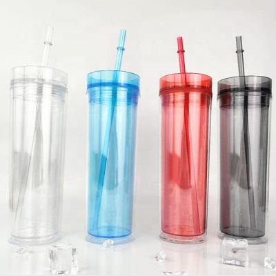 China Skinny Business 16OZ Tumbler Acrylic Cups Tumbler With Lid And Straw Tumbler Cups Wholesale for sale