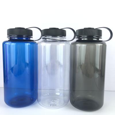 China Sustainable Water Bottle Sport 1Liter Plastic Cup For Fitness Tritan Wide Mouth Sports Water Bottle for sale