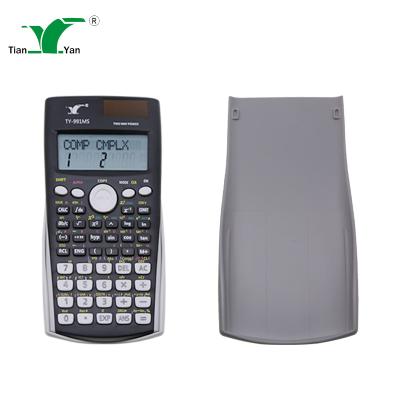 China Dual Power 401 Scientific Desktop Sorts Work Scientific Calculator Solar+Battery Power 2-Line LCD Display for sale