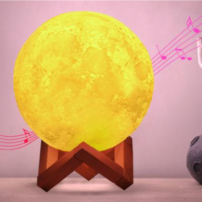 China Modern Moon Lamp 3D Printing Lunar Light Rechargeable 16 Colors Change Night Lamp for sale