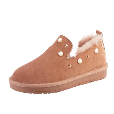 China China Australia Outdoor Boots Lamb Sheepskin Fur Snow Boots Wholesale Breathable Warm Indoor Slippers Winter for sale