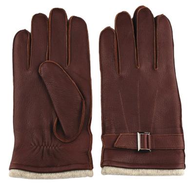 China Durable Customized Jacquard OEM Winter Double Face Sheepskin Gloves Wholesale for sale