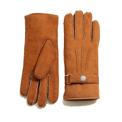 China Fashion Manufacturer Comfortable Luxurious Warm Merino Men Sheepskin Glove for sale