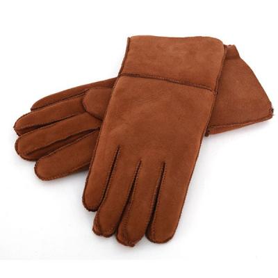 China 100% Simply Handcrafted Gloves, Genuine Leather Women's Sheepskin Shearling Gloves Wholesale for sale