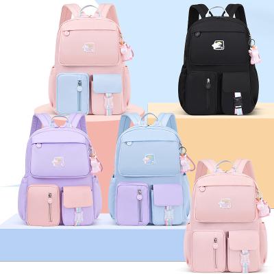 China Waterproof Morandi Contrast Color Kindergarten Kids Children Preschool Girls Other Bagpack Backpack School Bags for sale