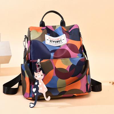 China Fashion Anti-theft Women's Bags Girl Backpack Theft Schoolbag Ladies Anti-theft Waterproof Student Single Shoulder Backpack for sale