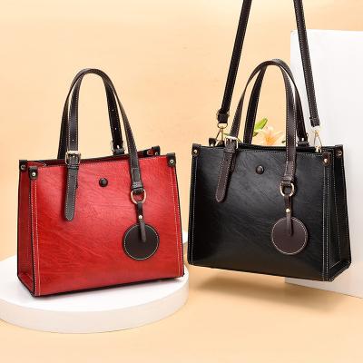 China Fashion Designer PU Purses Lady Top-Handle Bags Tote Bags Lady Waterproof Luxury Leather Handbag Set for sale