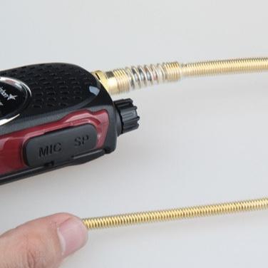 中国 VHF&UHF Aluminum Gold Two Way Radio Flexible Antenna QX405 for VX-6R LT-6600 UV-QX2 Walkie Talkie 販売のため