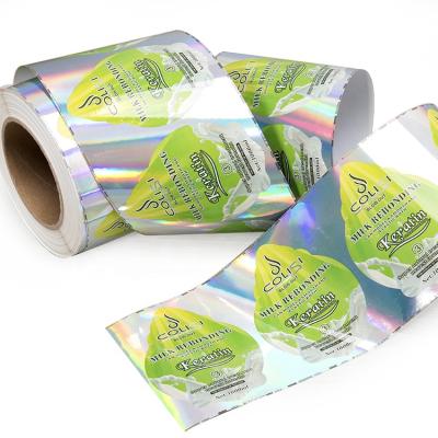 China Eco-friendly Custom Customized PVC Gold A4 Hologram Stickers Packaging Paper Christmas Thank You Sticker for sale