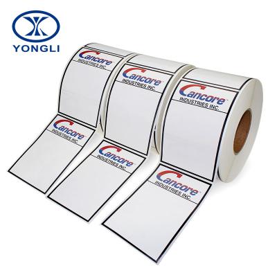 China Waterproof Cheap Direct Thermal 4x6 Barcode Label For Zebra Printers , 1000 Labels / Roll for sale