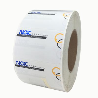 China Adhesive Custom White Paper Roll Drop Shipping White Factory Price Label Sticker Label Sticker for sale