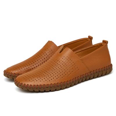 China Fashion Trend Men's Oversized Comfortable Handmade Casual Shoes Outdoor Genuine Leather Slip On Driving Daily Dress Loafers Shoes for sale