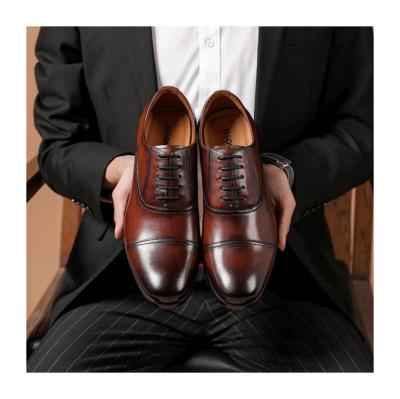 China High Quality Customized Genuine Leather Men's Shoes Business Stylish Shoes Waterproof for sale