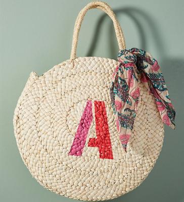 China Fashion Hot Sale Print Corn Hand - Woven Round Straw Beach Bag for sale