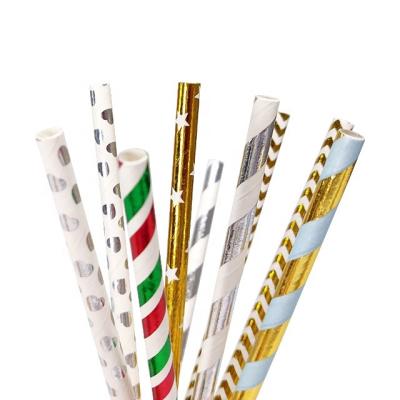 China Food Grade Straw Milk Coffee Drinking Paper Biodegradable 6mm Disposable Paper Straw for sale