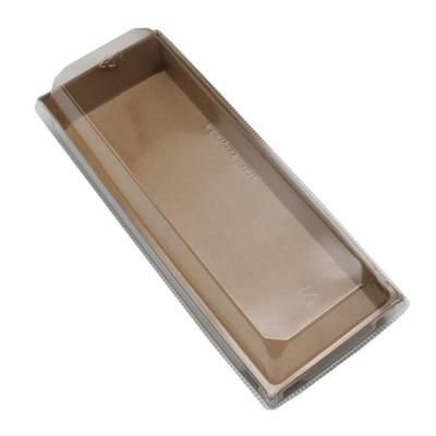 China Eco Friendly Take Out Containers Recycled Materials Food Packaging Brown Kraft Take Out Roast Chicken Box for sale