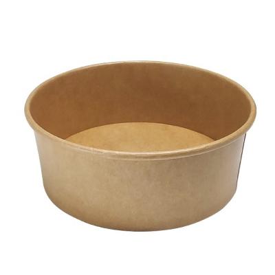 China 1300ml Biodegradable Microwavable Paper Bowl Salad Bowl Takeaway Food Packaging for sale