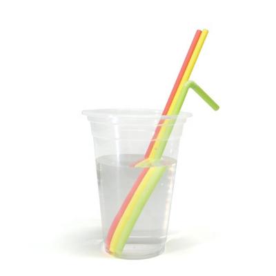 China PLA Bendable Straw Wholesale 6mm Cheap Disposable Straw Rolls Modern Fashionable Biodegradable U-Shape for sale