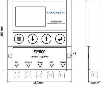 China SE509 Separate Ultrasonic Energy Flowmeter For Low Cost for sale