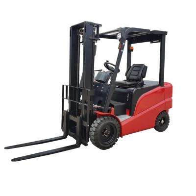 China CE approved sit-down forklifts 4-wheel electric powered forklift trucks triplex mast 4500 lifting height for sale