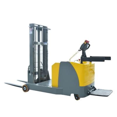 China 1.6 Ton Reach Pallet Stacker Rated Loaded Electric Counterbalanced Stacking Forklift for sale