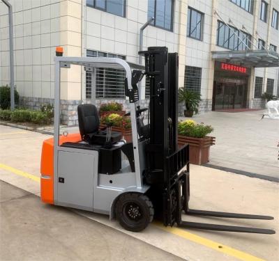 China Material handling equipments 1t/1.5t/2t three wheels seated full electric forklift for sale