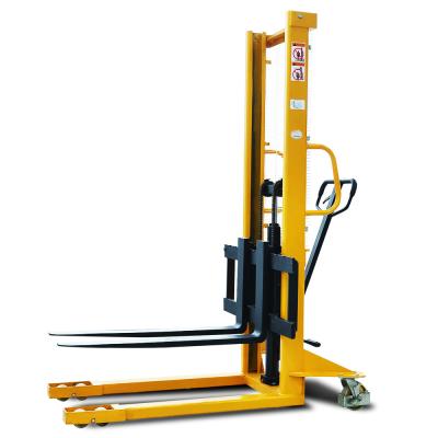 China 1000 kg 2000 kg hydraulic hand stacker Durable hydraulic stacker with polyurethane wheels for sale