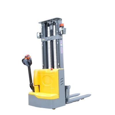 Cina Vendite di fabbrica 1500kg 3M 3.5M Full Electric Stacker Walkie Semi Electric Pallet Stacker Self loading Stacker in vendita