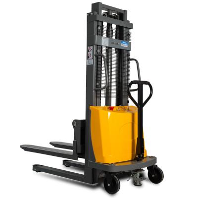 China Tiendas de materiales de construcción Walkie Stacker semieletrico de 1 tonelada 2 toneladas 1,6-4,5 metros en venta