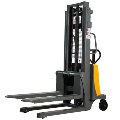 China KAD 1 Ton 3M Hand Stacker Stoving Varnish Semi Electric Lift Stacker for sale