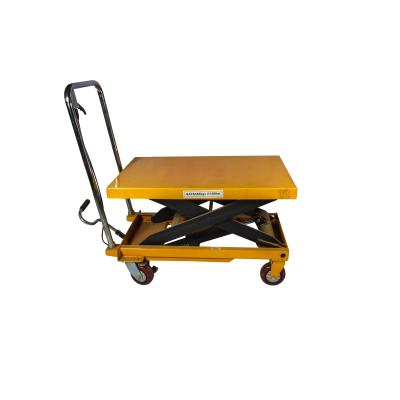 China PT500A Mobile Manual Lifting Platform Car Pedal Hydraulic Platform for sale