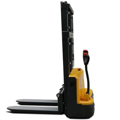 China 2 Ton Small Station Driven Walking Loading And Unloading Truck Hydraulic Lifting Stacker for sale