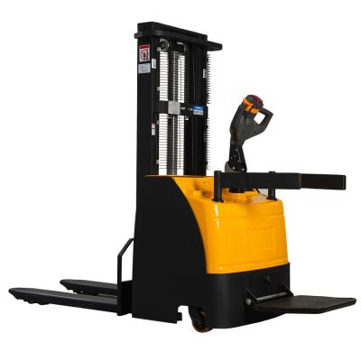 China 2 Ton Max 5.5m Battery Lifter Electric Pallet Truck Stacker With High Power for sale