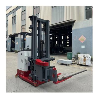 China Seat-mounted VNA reach truck 2 ton electric reach stacker lift 9m for sale