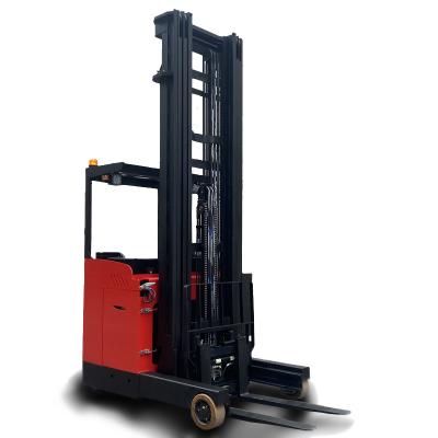 China Kad elektrische reach vorkheftruck smal gangpad zittende reach truck 1,5 ton 2 ton 3 ton 3 meter elektrische reach truck te koop Te koop