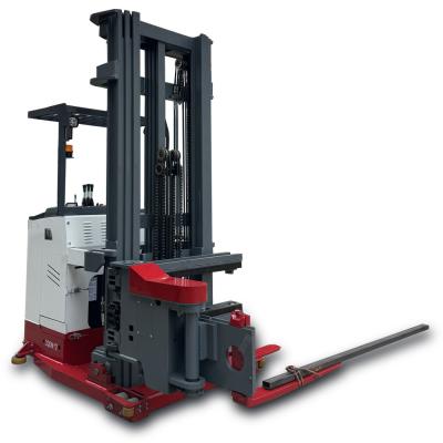 China 2 tons lifting height 5 meters 3-way rotatable 180 degree electric pallet stacker with CE certificate for sale