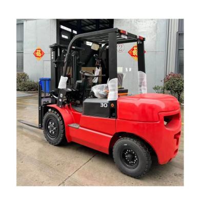 China Lifting Height 6m 4 Wheel Forklift 1.5 Ton Diesel Forklift 2 Ton 3 Ton With Side Shift for sale