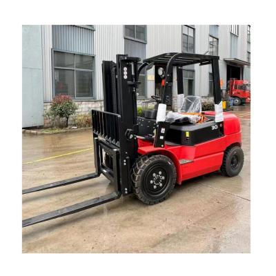 China 2 Ton Diesel Forklift 4 Wheel Free Lift For Container Forklift With Cab for sale