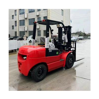 China 2.5 Ton 3.5 Ton 4.5 Ton 3500mm Diesel Solid Tyre Forklift Trucks Dual Mast for sale